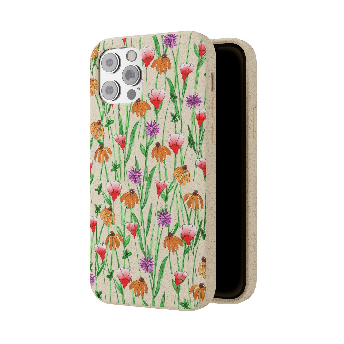 wildflower garden — biodegradable phone case