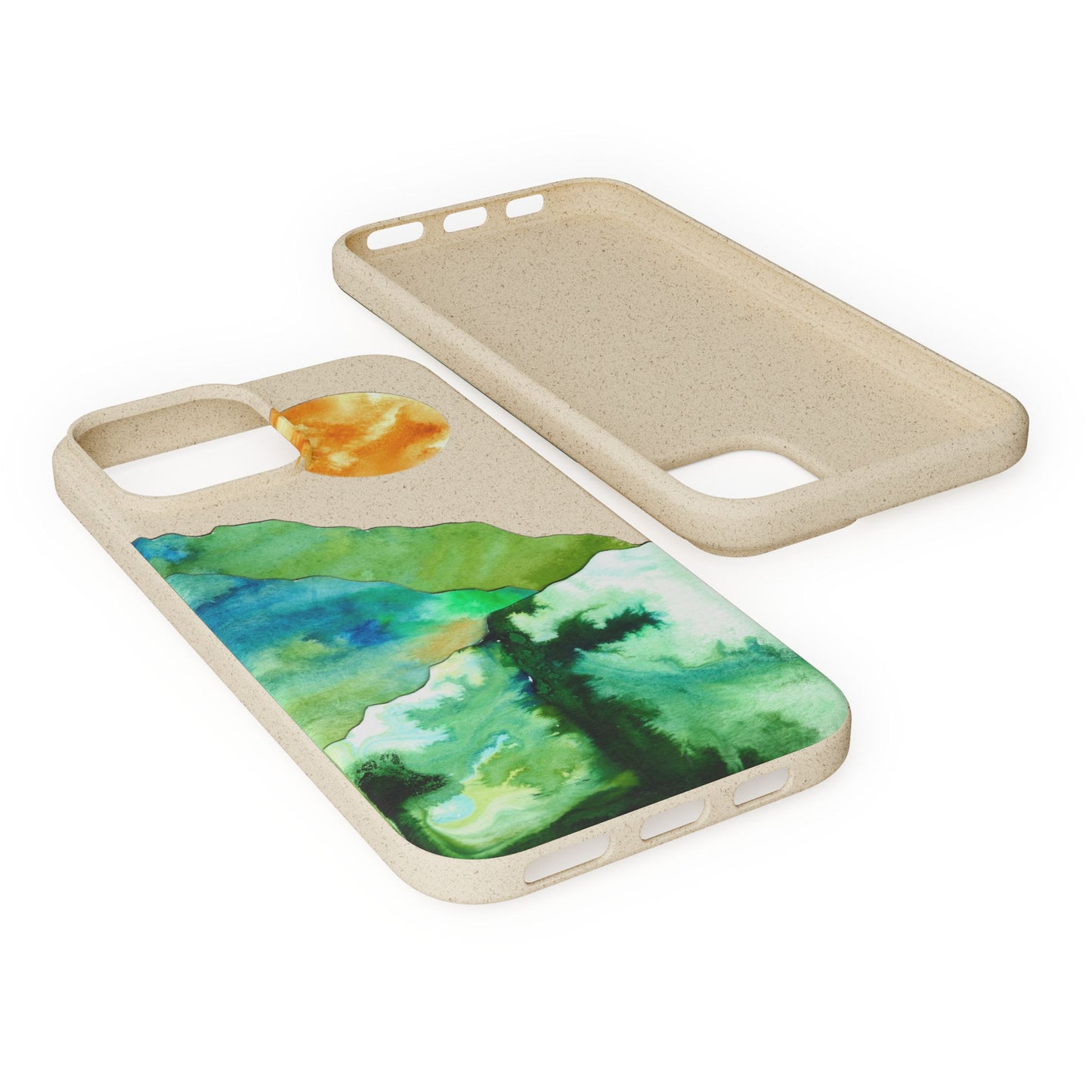 biodegradable & magsafe® phone case — mountain sunset