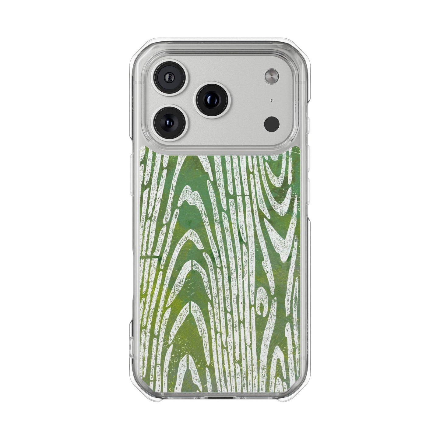 wood grain — clear phone case, magsafe® compatible