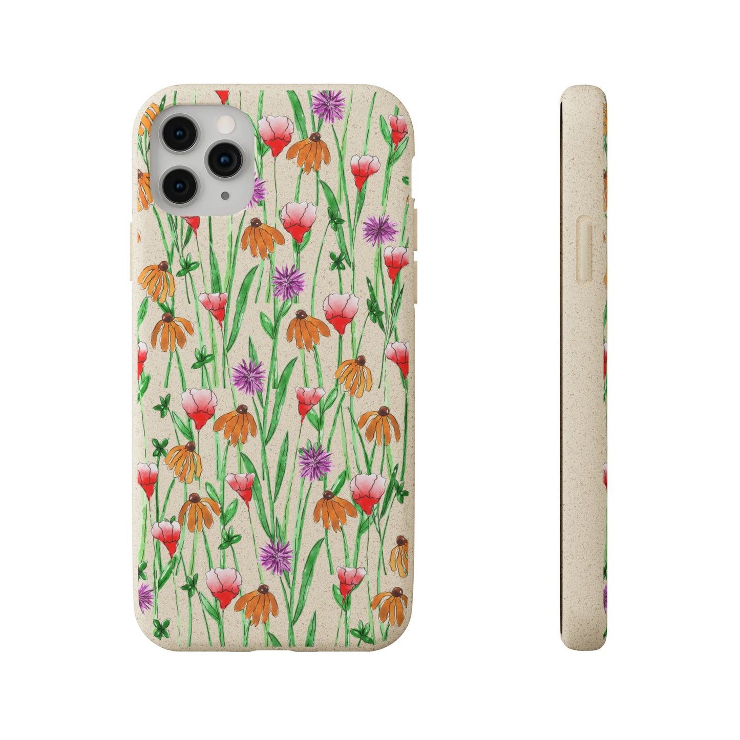 wildflower garden — biodegradable phone case