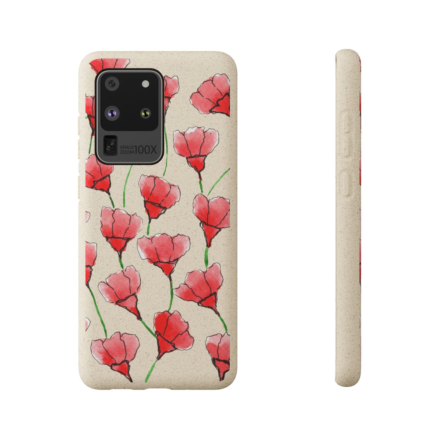 biodegradable & magsafe® phone case — poppy