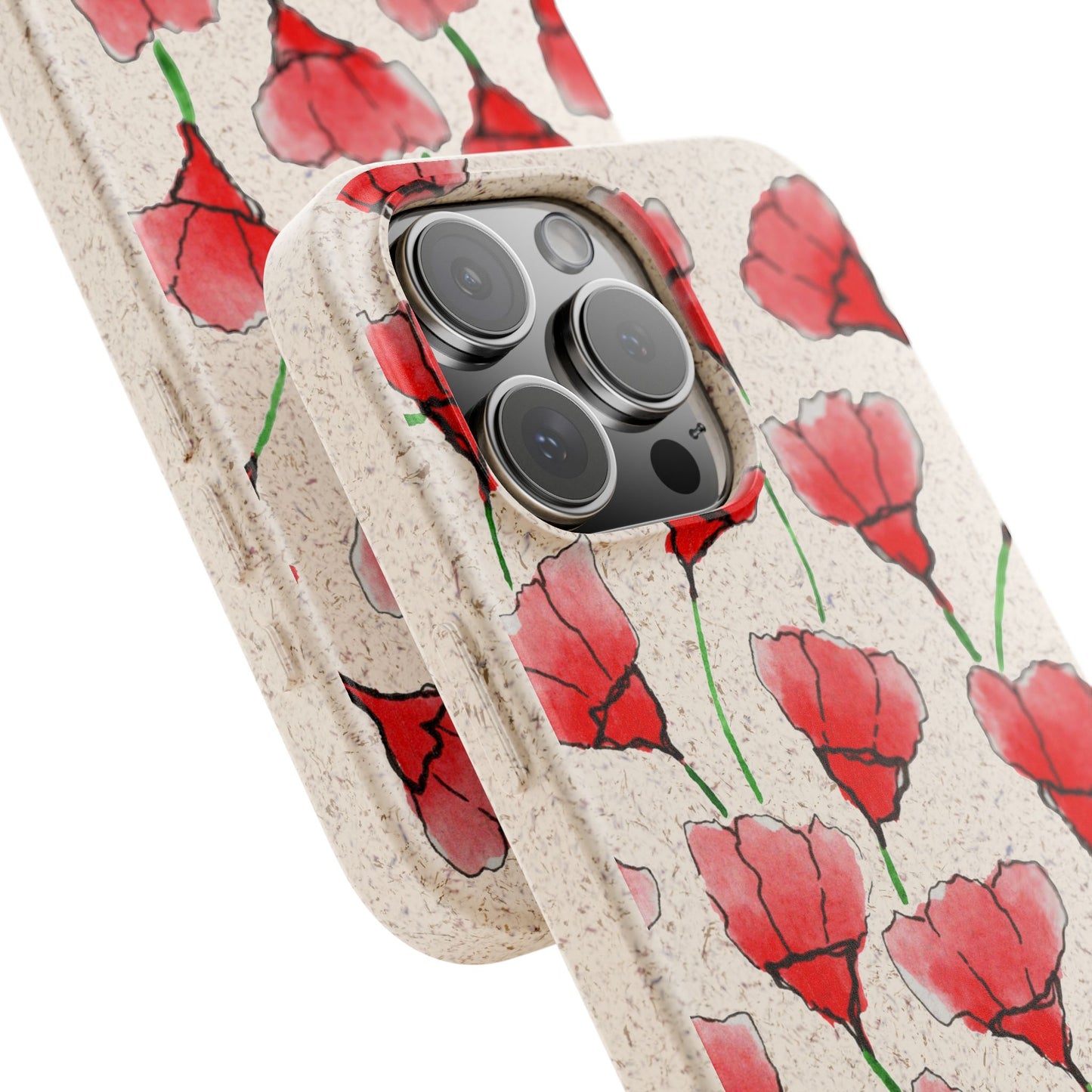 biodegradable & magsafe® phone case — poppy
