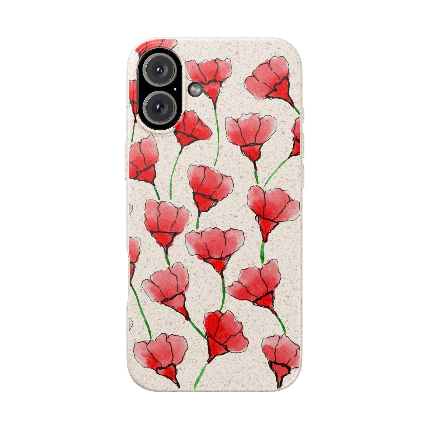 biodegradable & magsafe® phone case — poppy