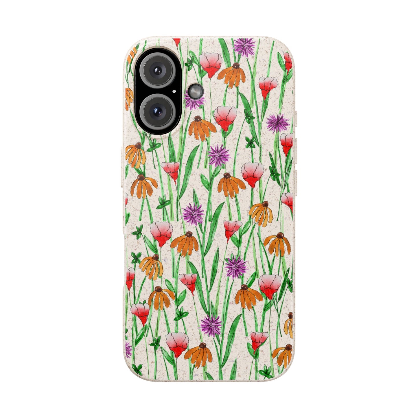 wildflower garden — biodegradable phone case