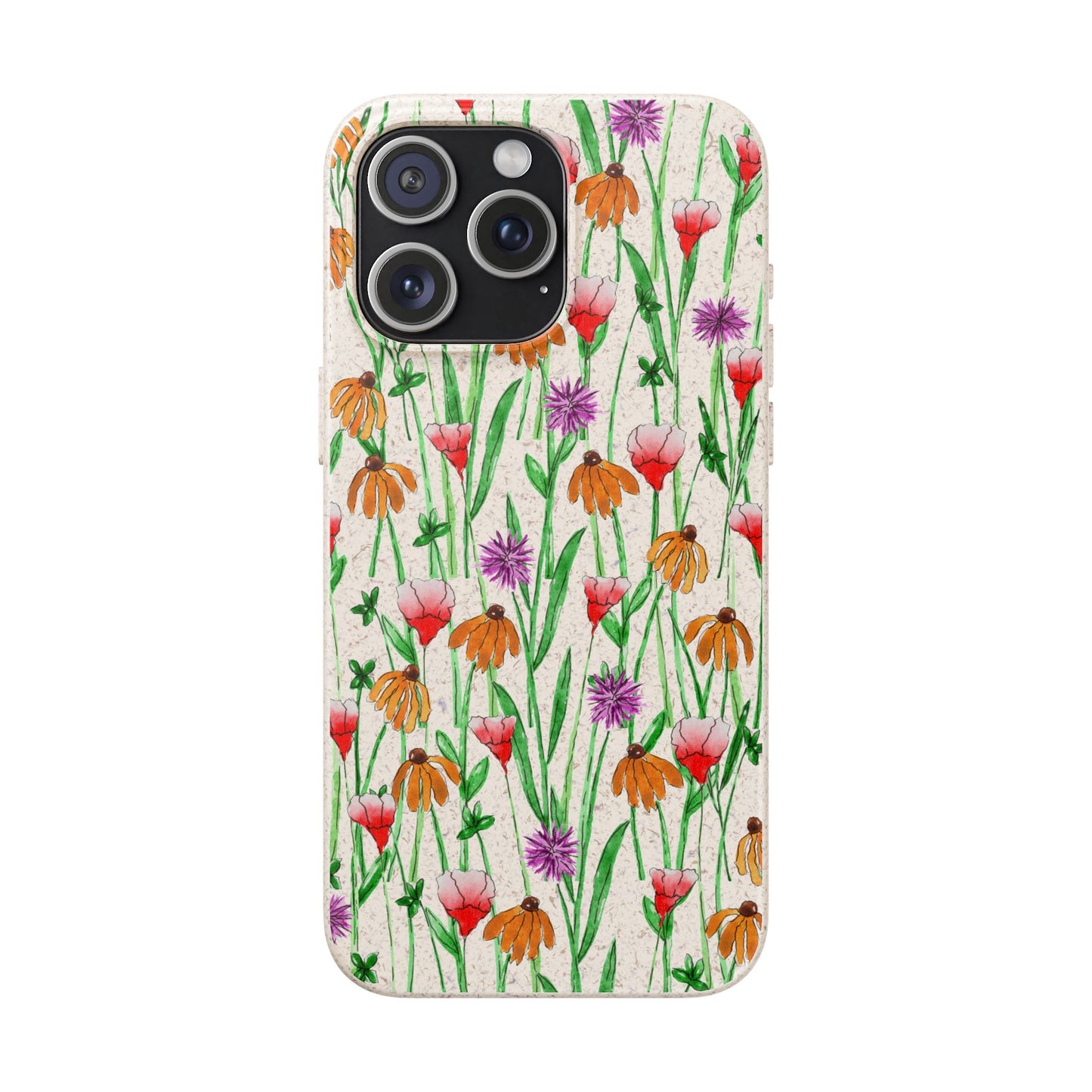 wildflower garden — biodegradable phone case