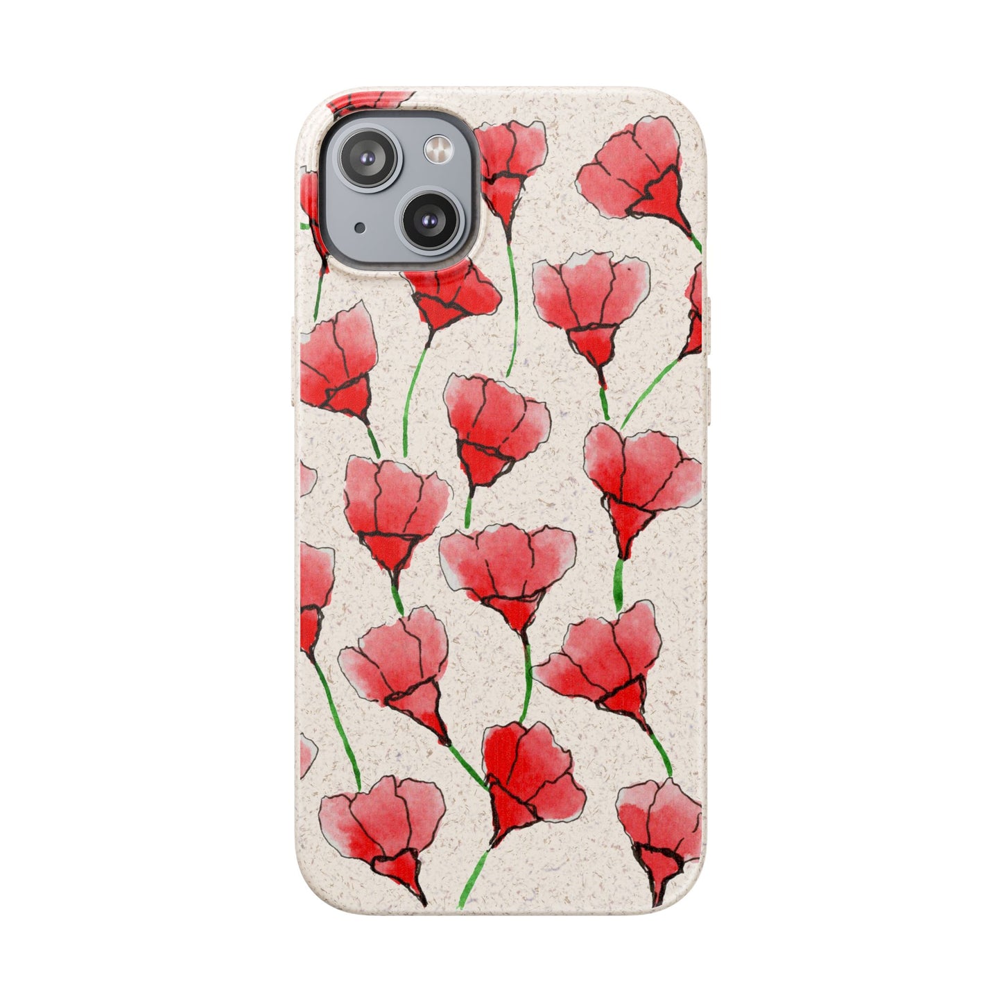 biodegradable & magsafe® phone case — poppy