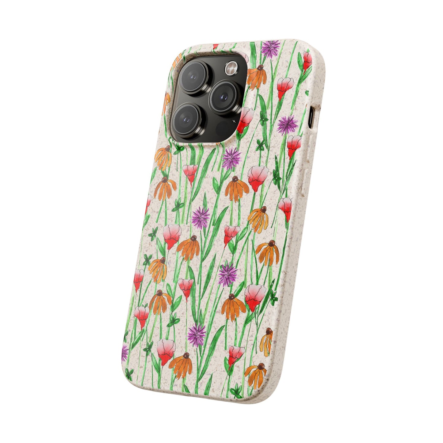 wildflower garden — biodegradable phone case