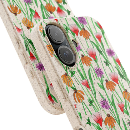 Wildflower Garden — Biodegradable Phone Case