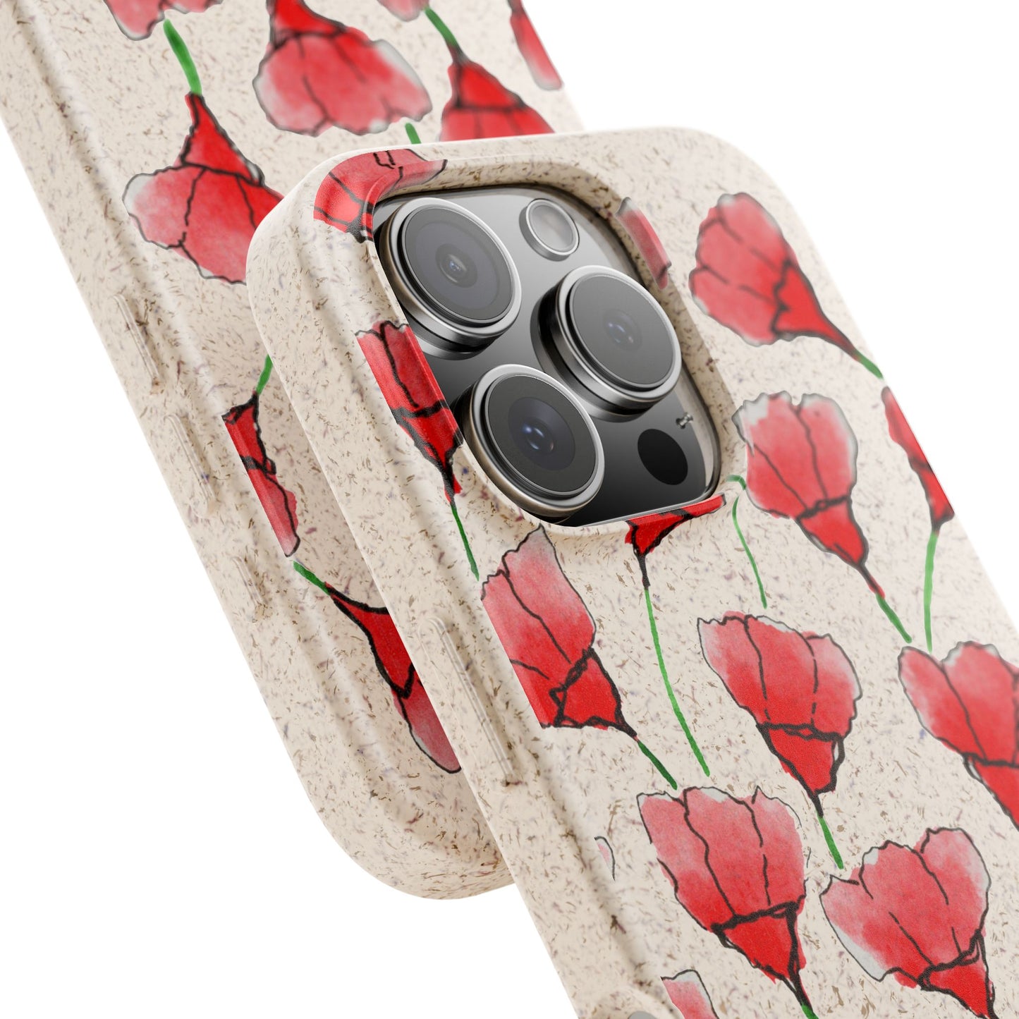 biodegradable & magsafe® phone case — poppy