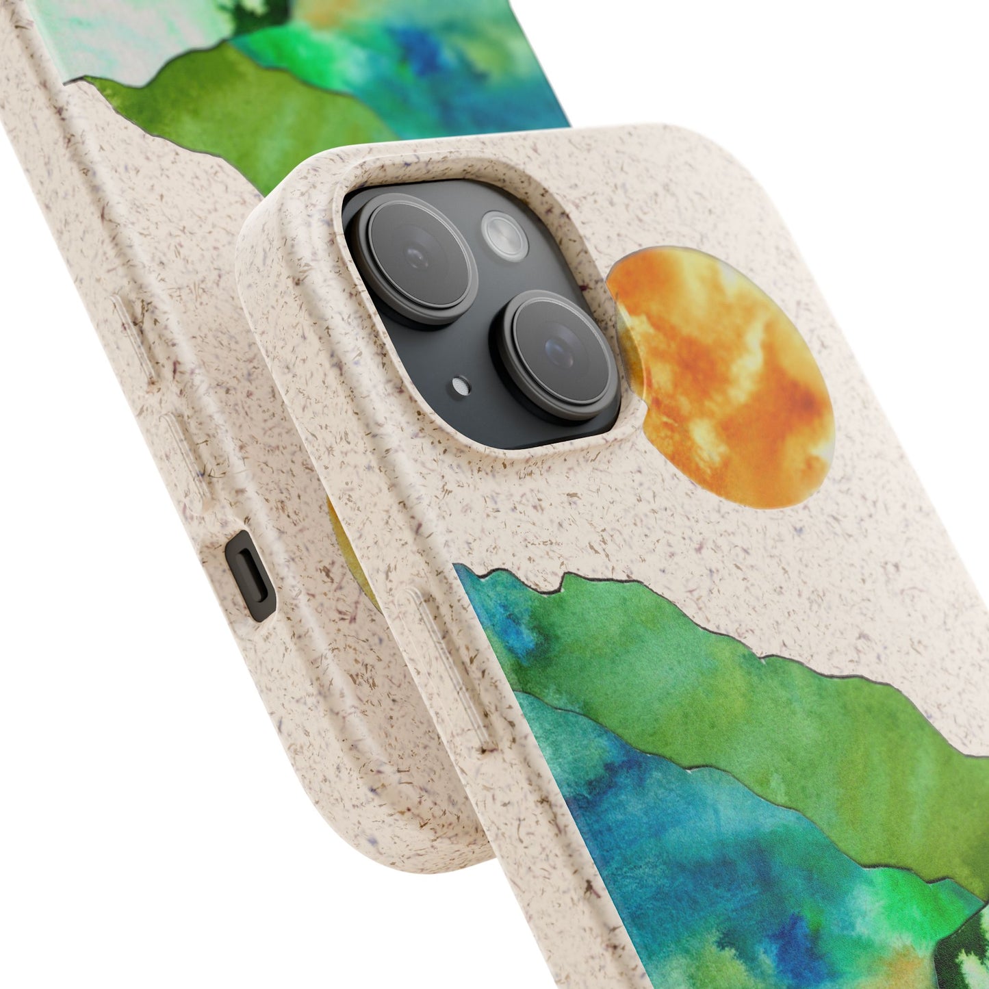 biodegradable & magsafe® phone case — mountain sunset