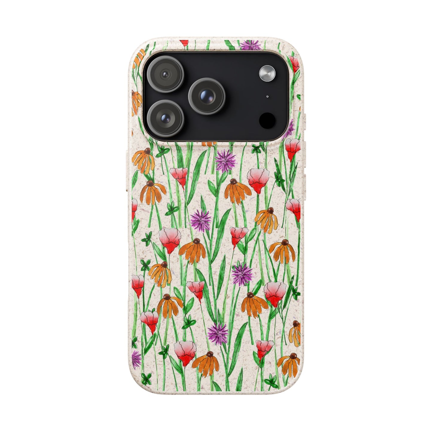 wildflower garden — biodegradable phone case
