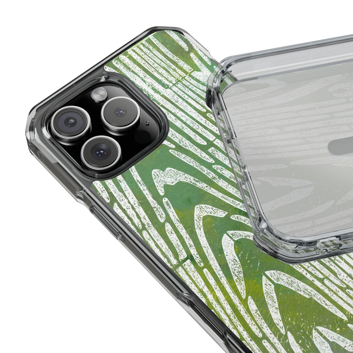 wood grain — clear phone case, magsafe® compatible