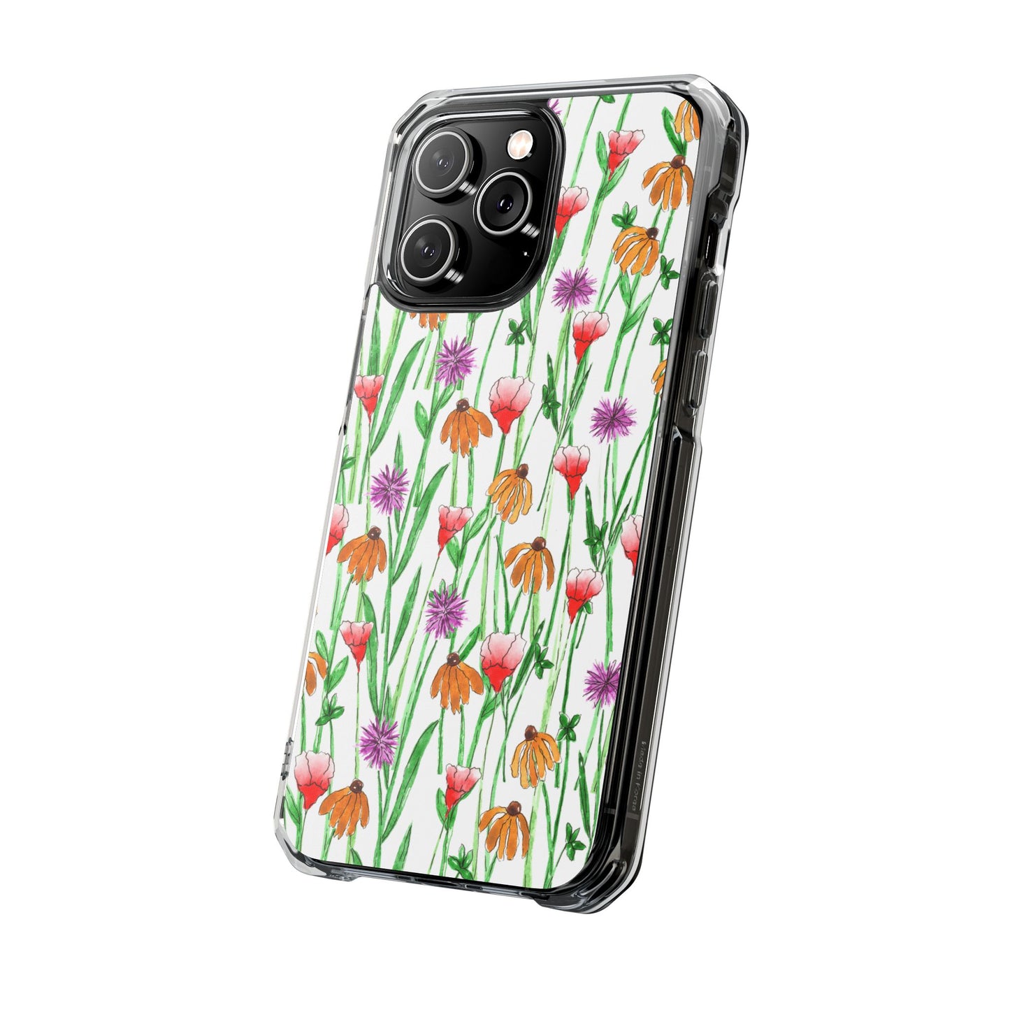 wildflower garden — clear phone case, magsafe® compatible