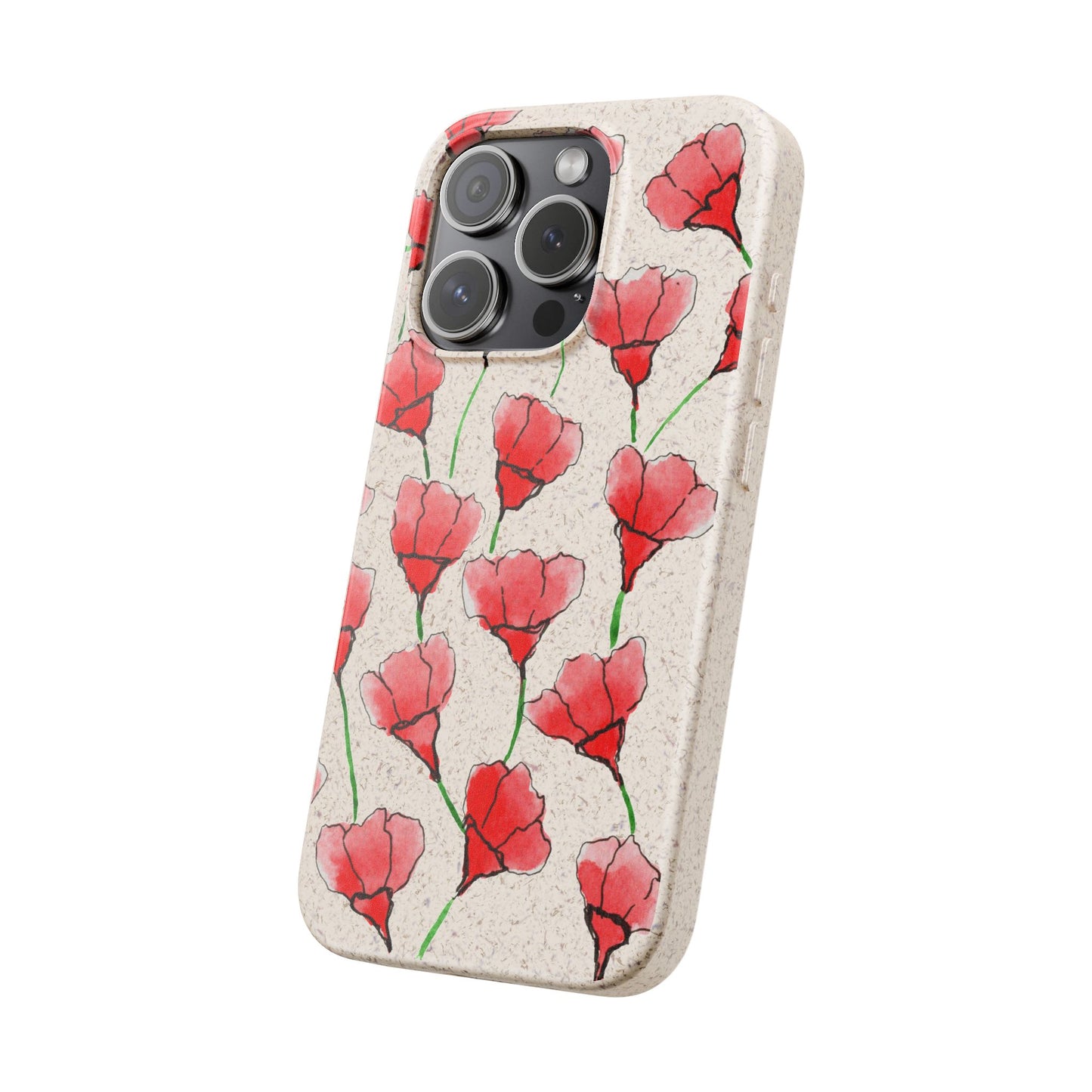 biodegradable & magsafe® phone case — poppy