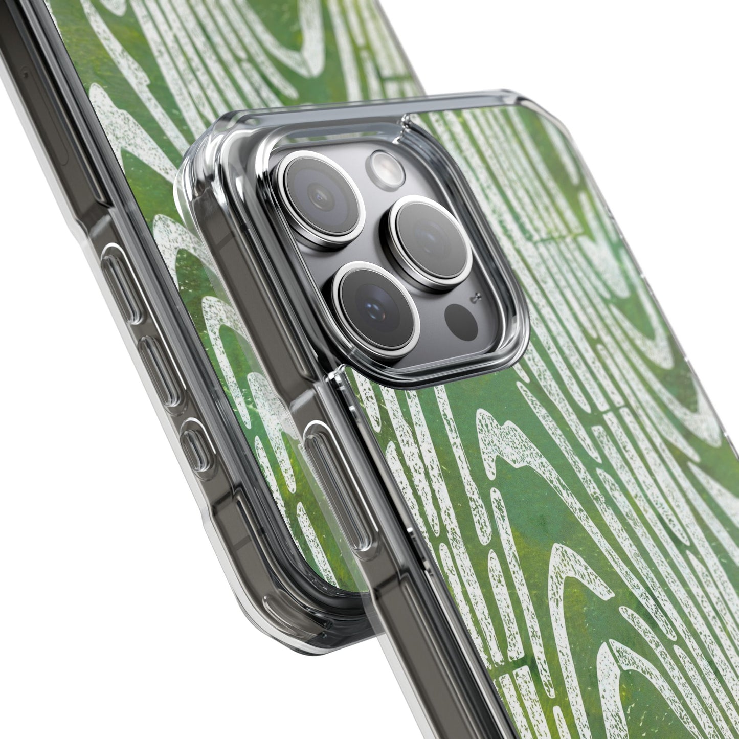 wood grain — clear phone case, magsafe® compatible