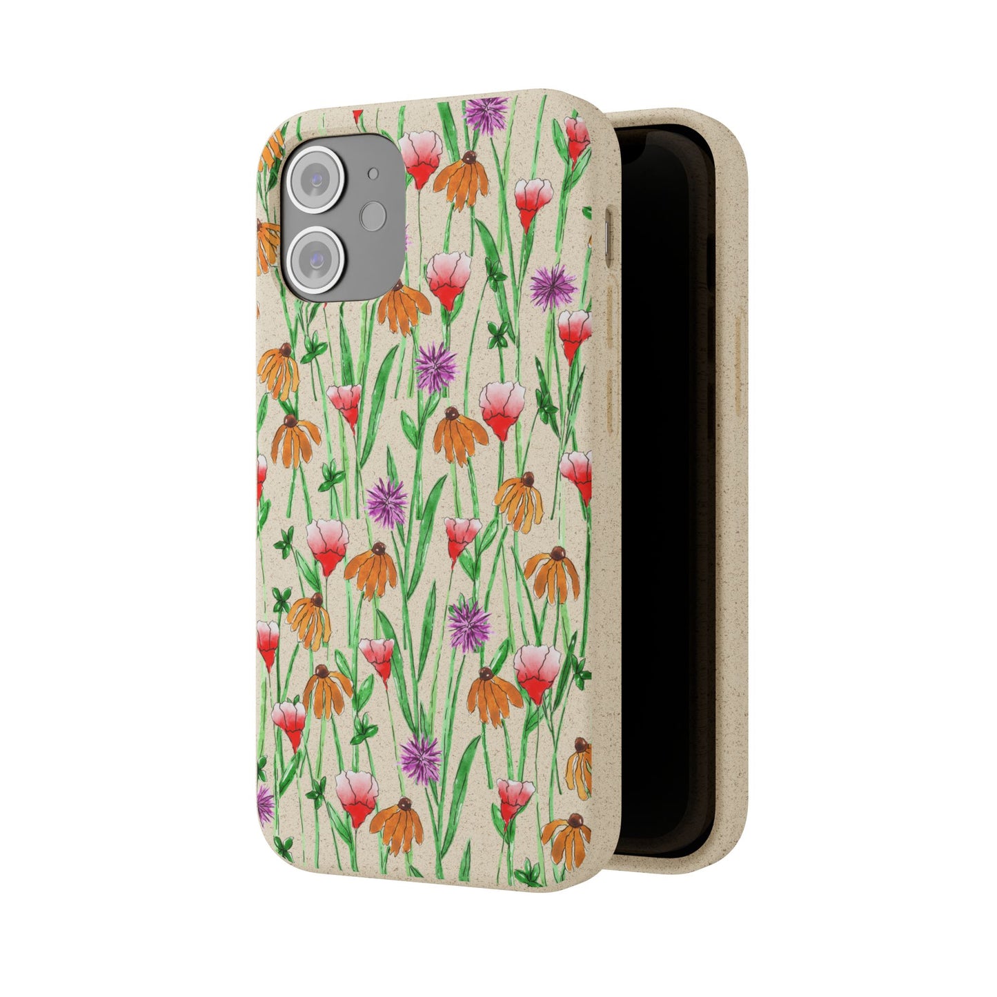 wildflower garden — biodegradable phone case