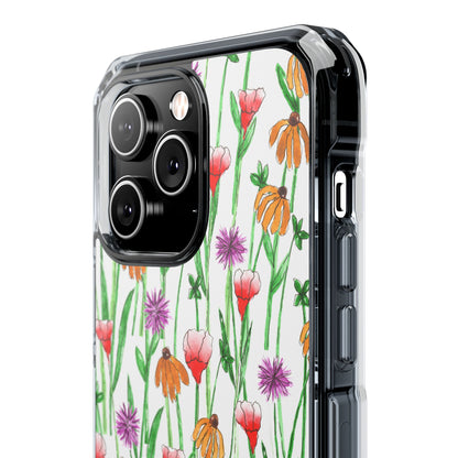 Wildflower Garden — Clear Phone Case, MagSafe® Compatible
