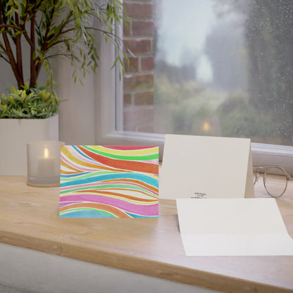 Tropical Waves Greeting Card - Set of 10, 30, or 50