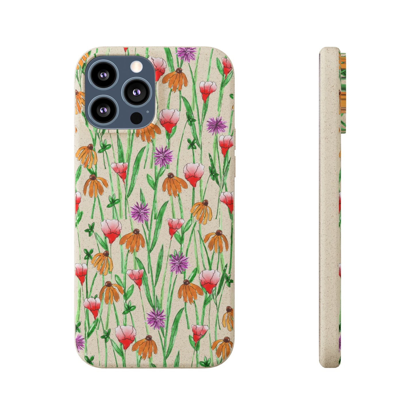wildflower garden — biodegradable phone case