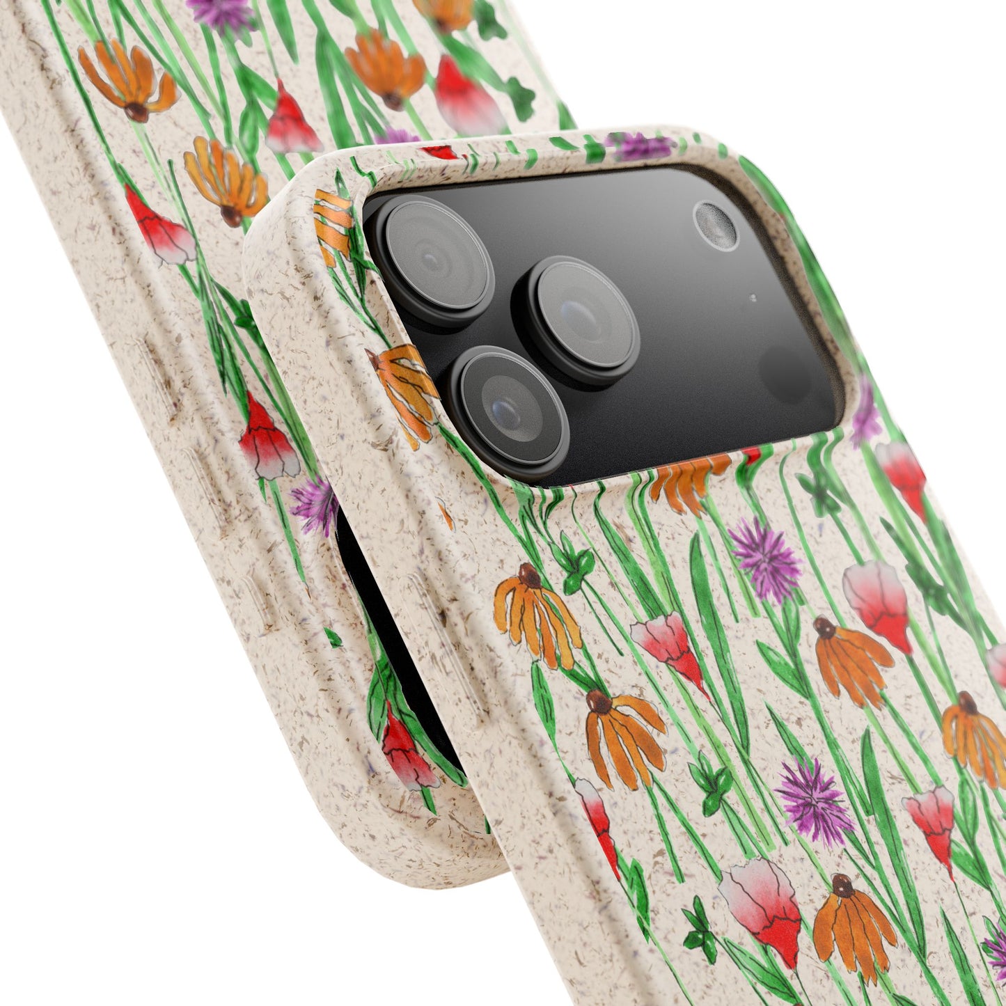 wildflower garden — biodegradable phone case