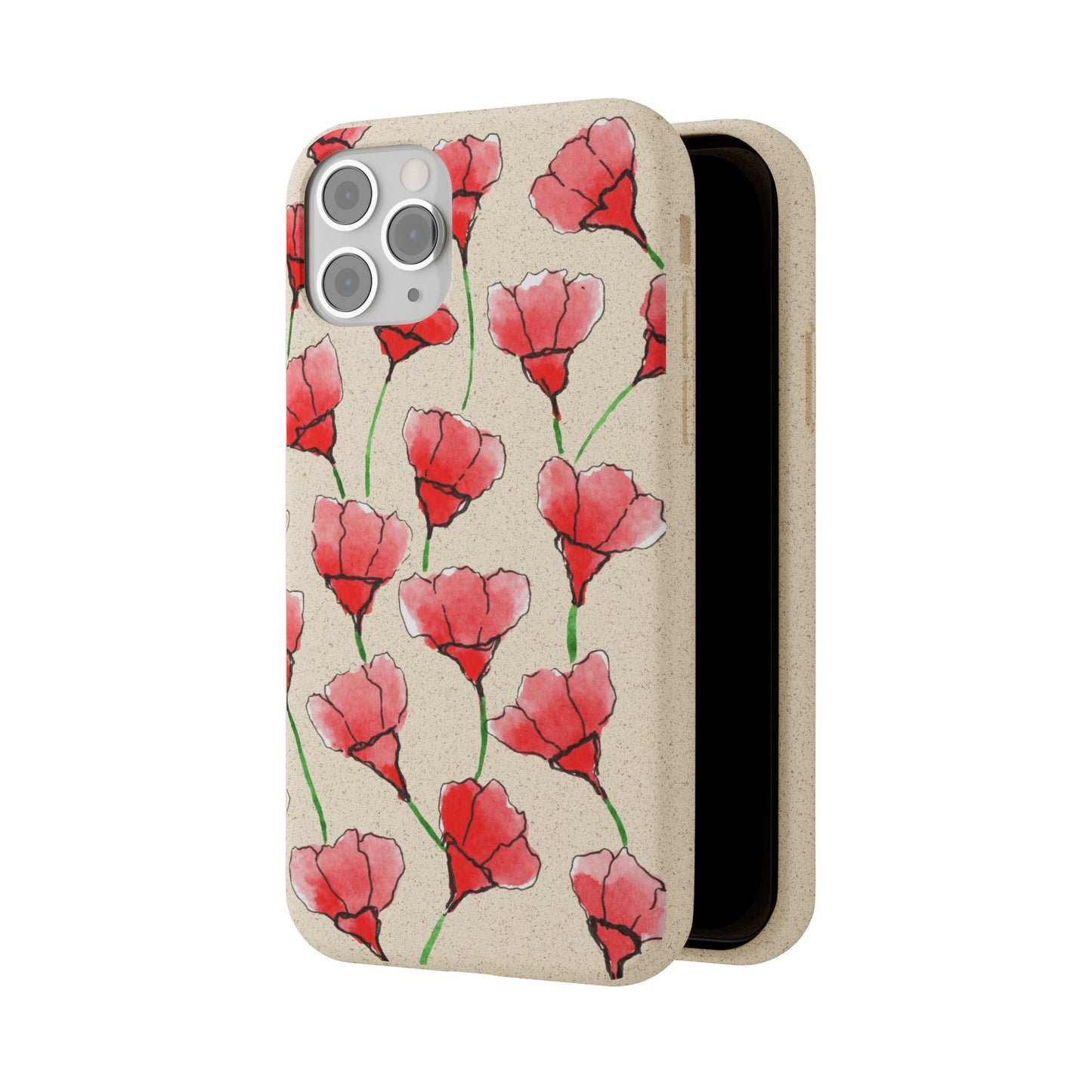 biodegradable & magsafe® phone case — poppy