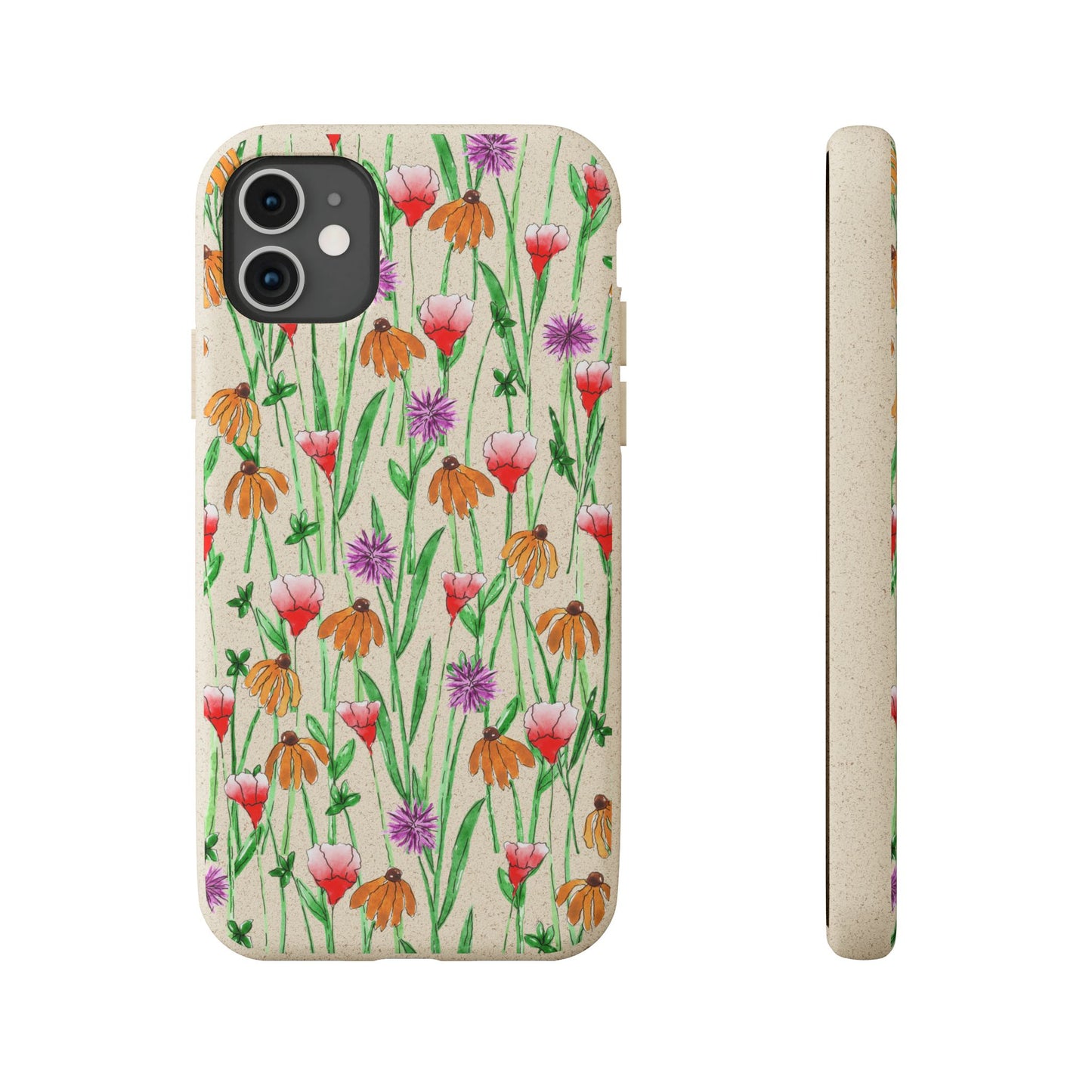 wildflower garden — biodegradable phone case