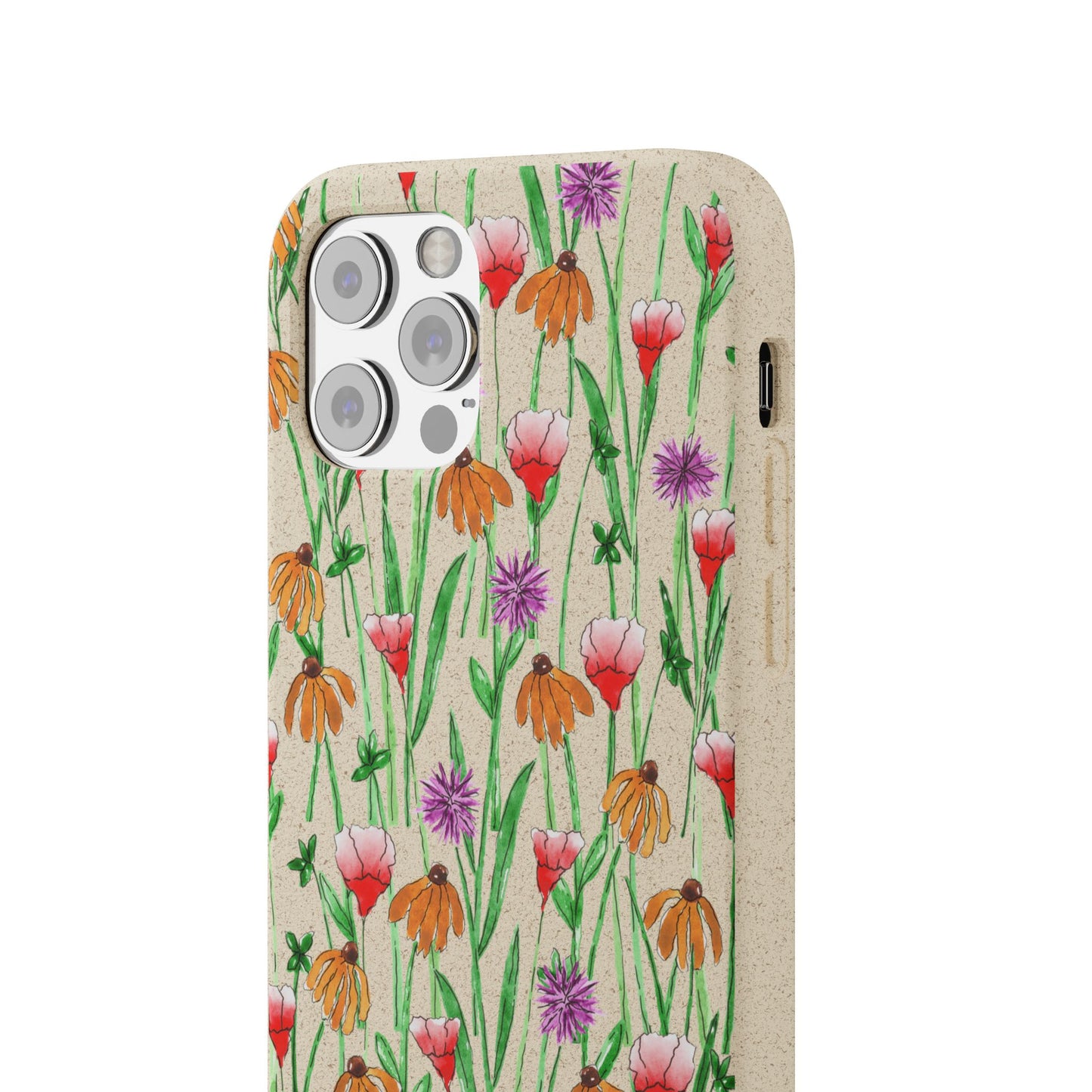 wildflower garden — biodegradable phone case
