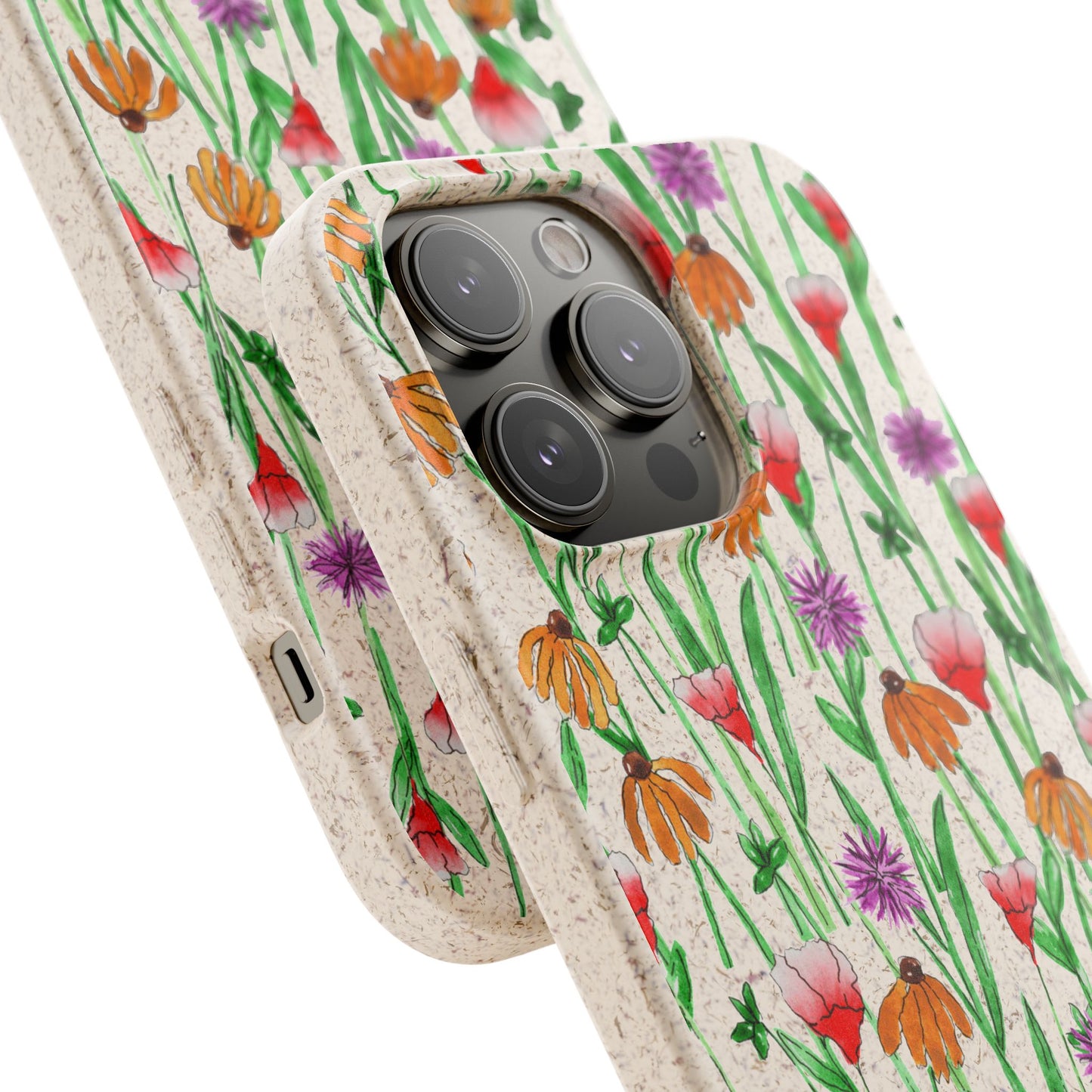 wildflower garden — biodegradable phone case