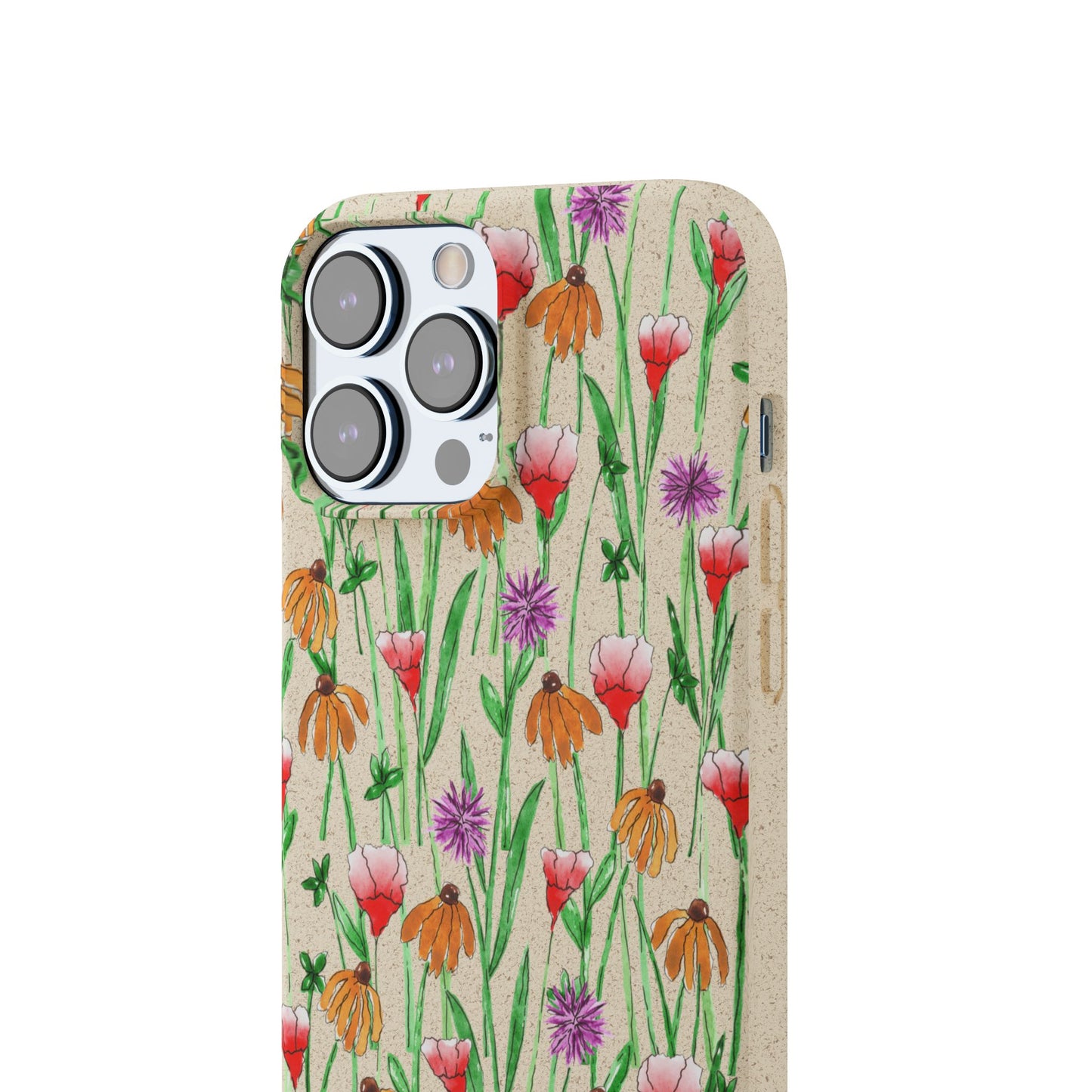 wildflower garden — biodegradable phone case
