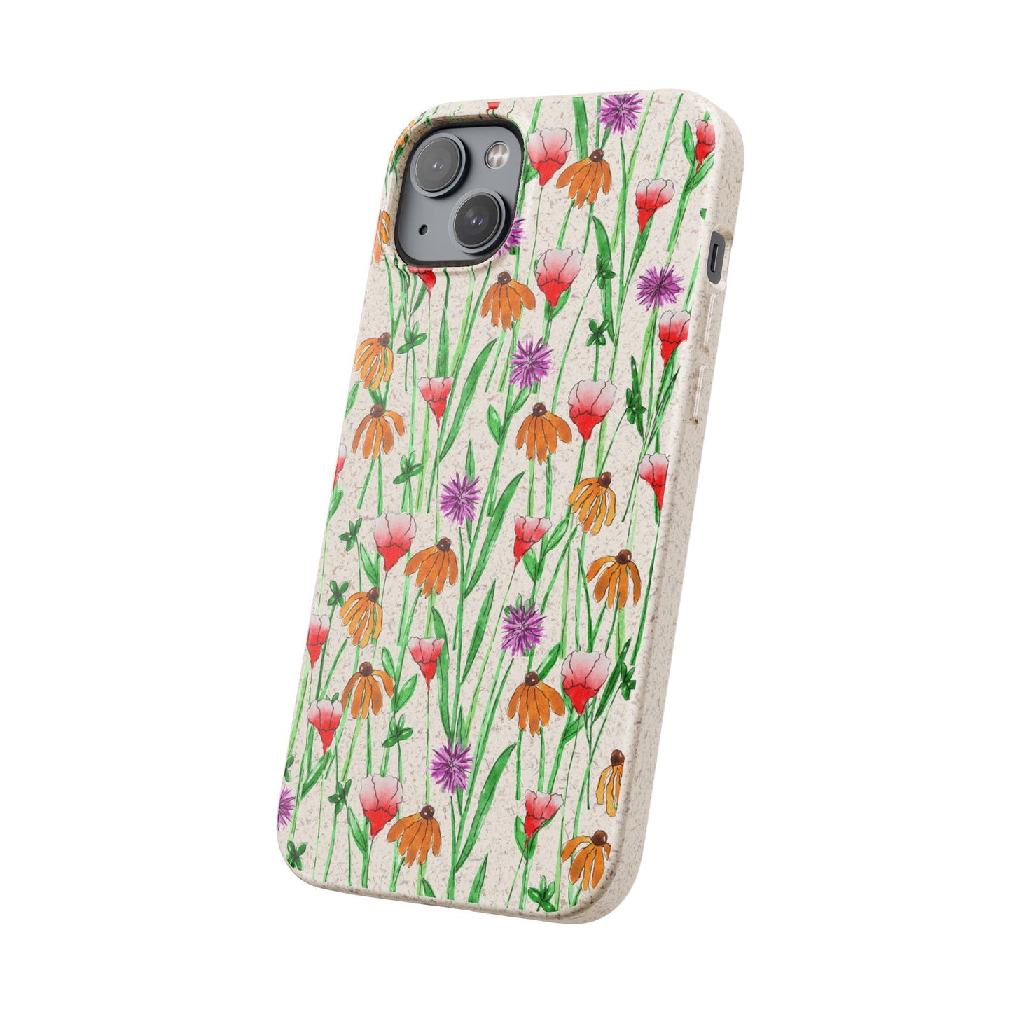 wildflower garden — biodegradable phone case