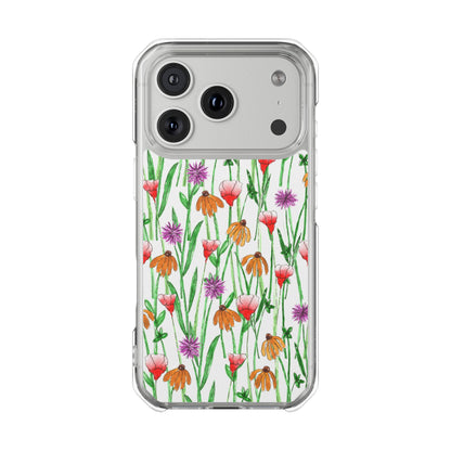 Wildflower Garden — Clear Phone Case, MagSafe® Compatible