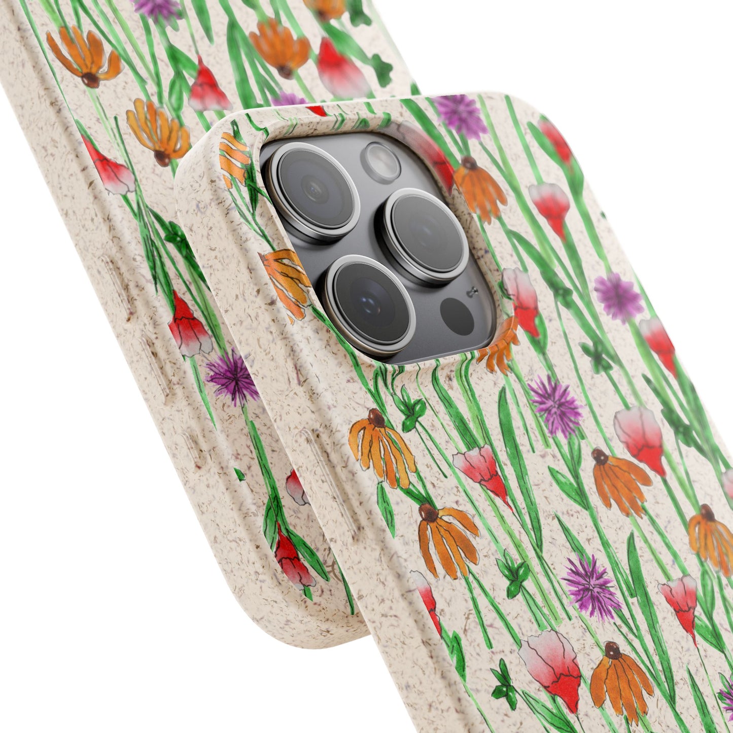 wildflower garden — biodegradable phone case