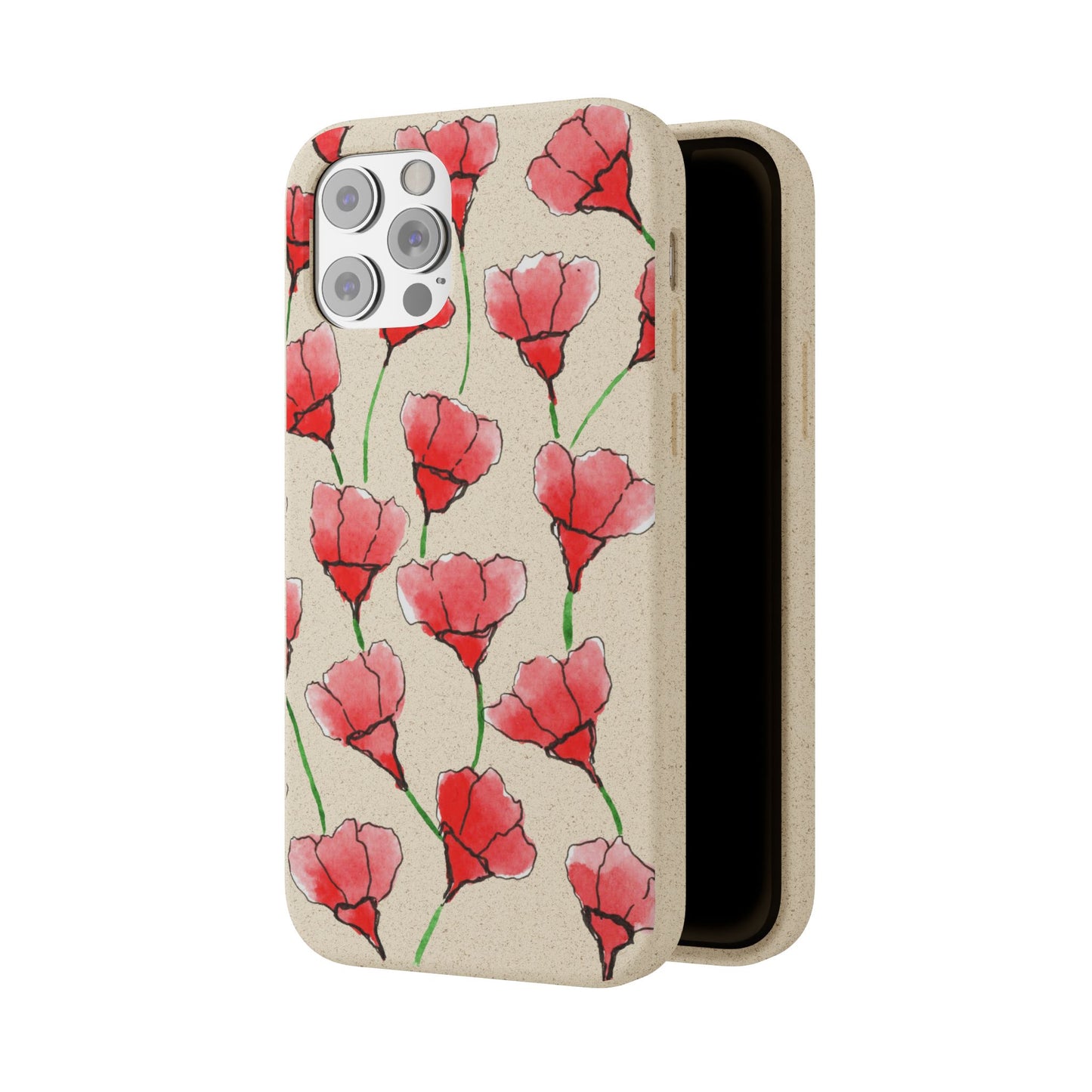 biodegradable & magsafe® phone case — poppy