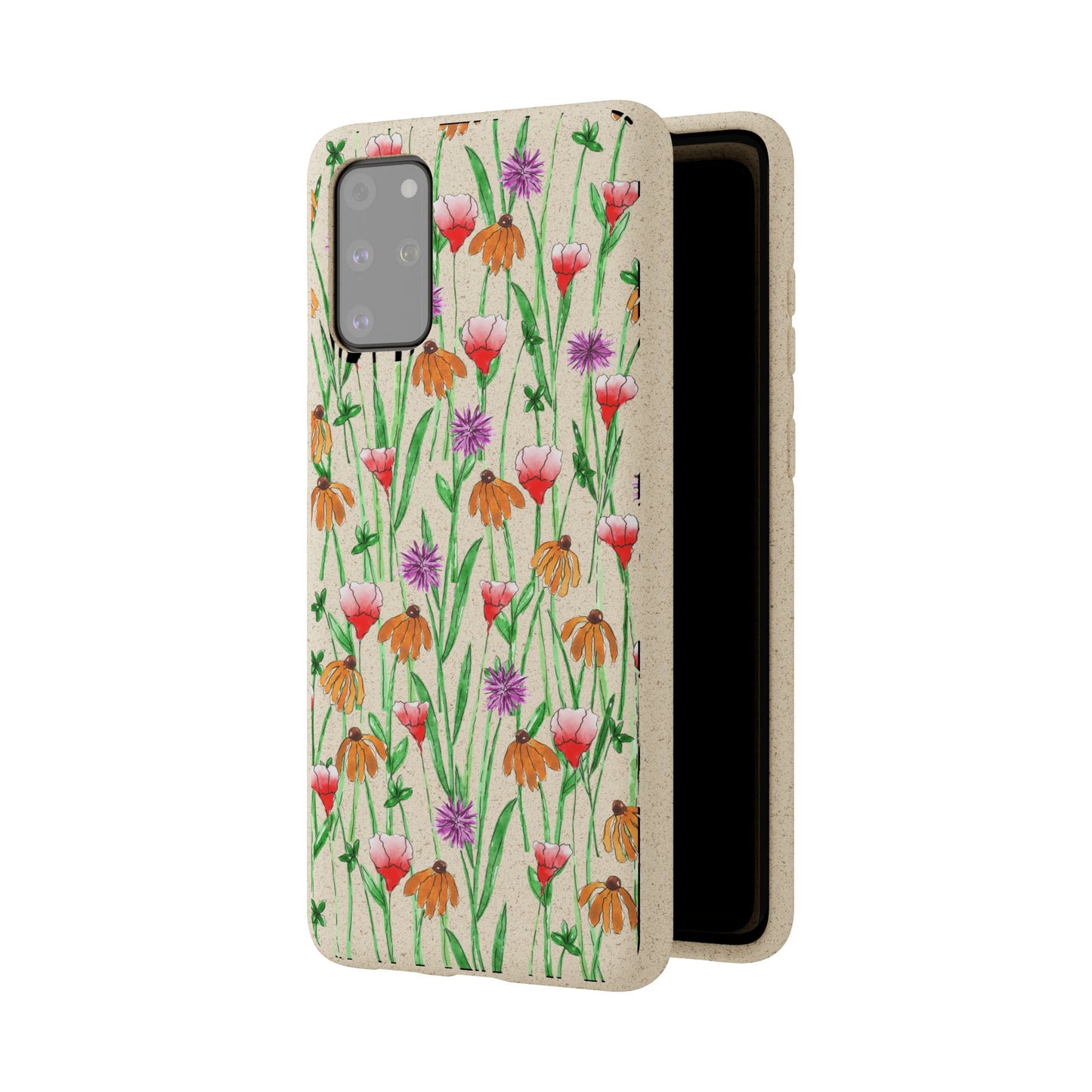 wildflower garden — biodegradable phone case