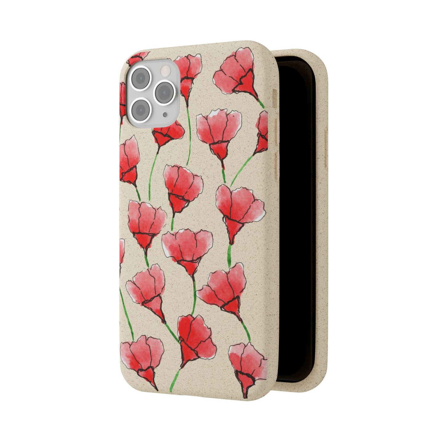 biodegradable & magsafe® phone case — poppy