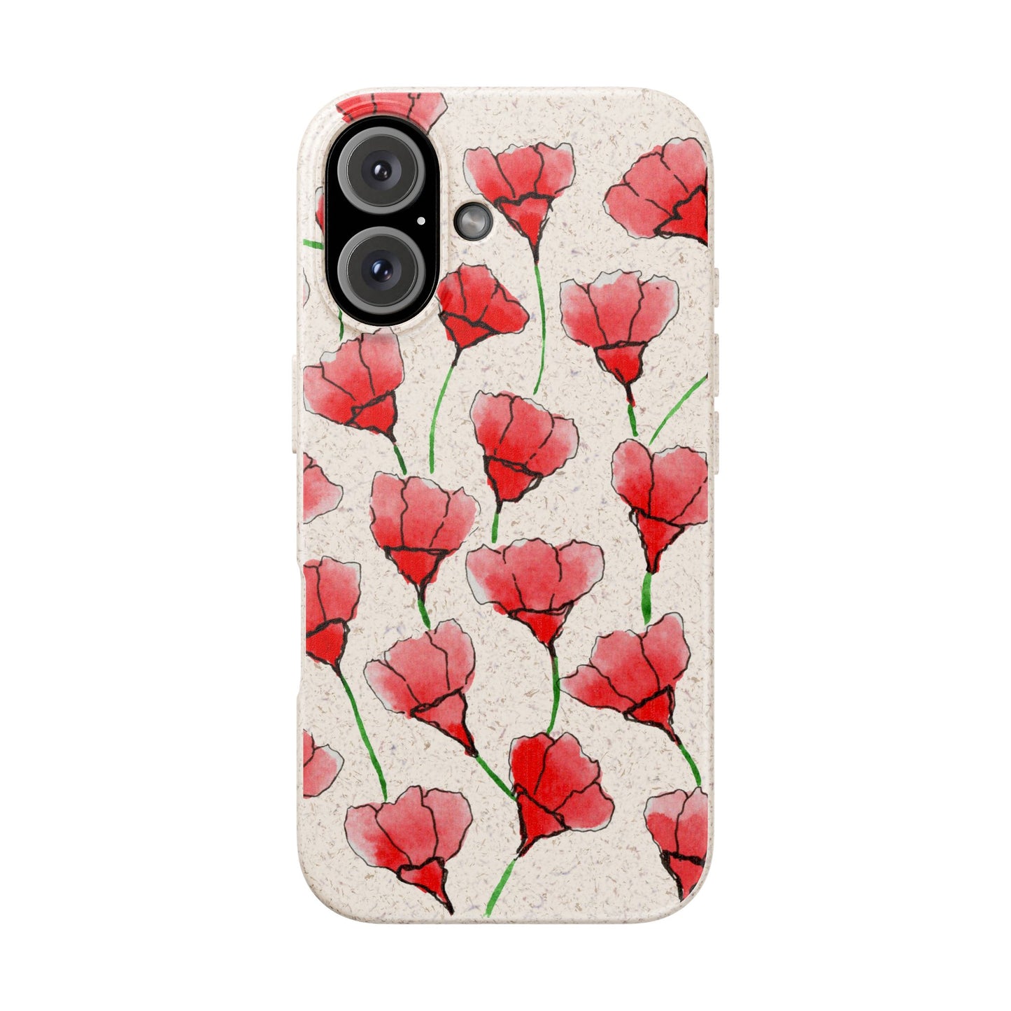 biodegradable & magsafe® phone case — poppy