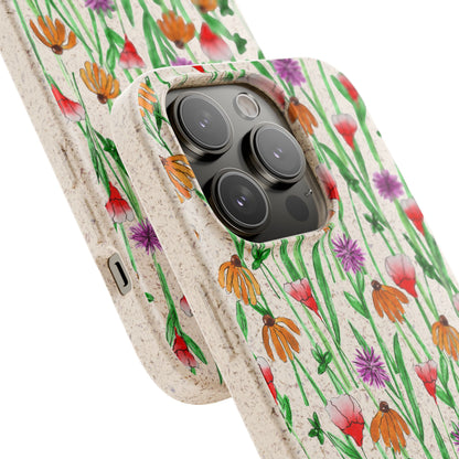 Wildflower Garden — Biodegradable Phone Case