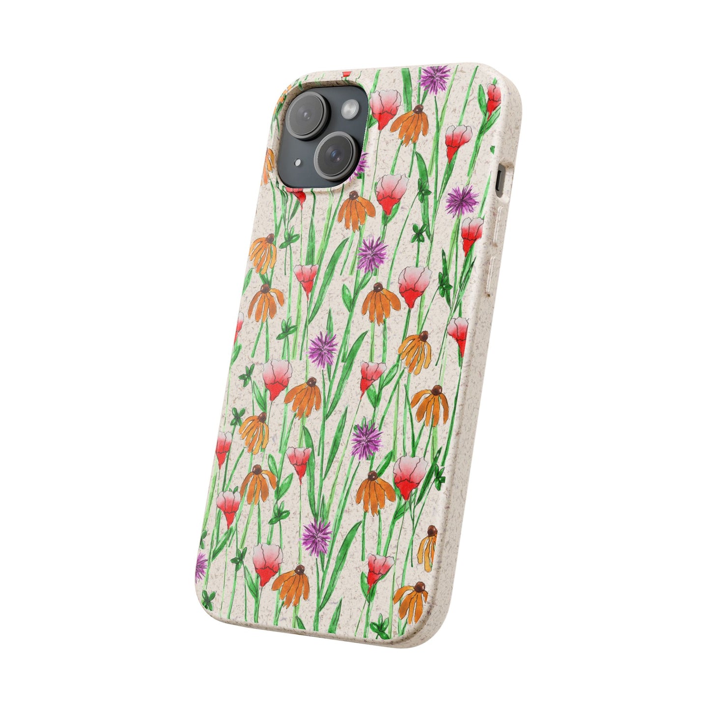 wildflower garden — biodegradable phone case