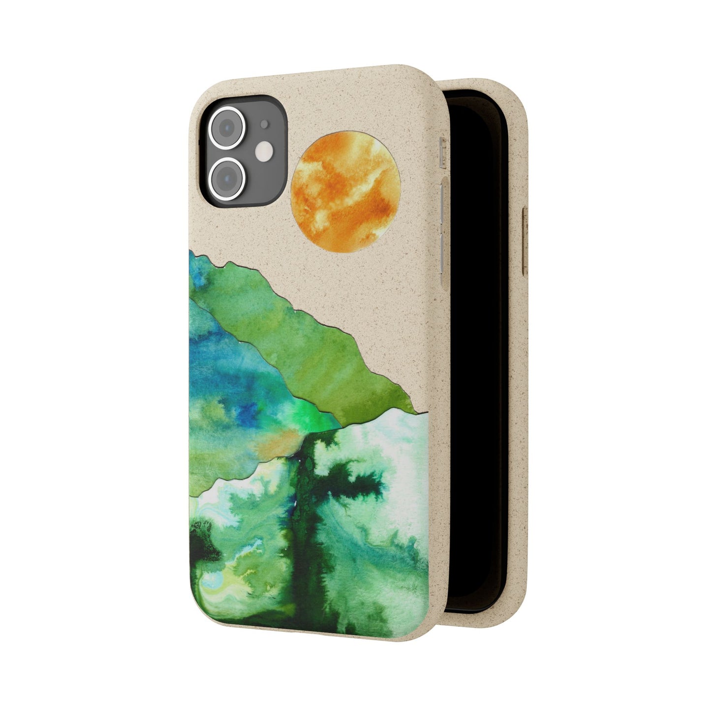 biodegradable & magsafe® phone case — mountain sunset