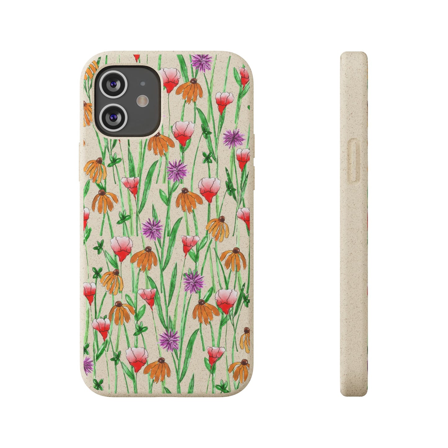 wildflower garden — biodegradable phone case