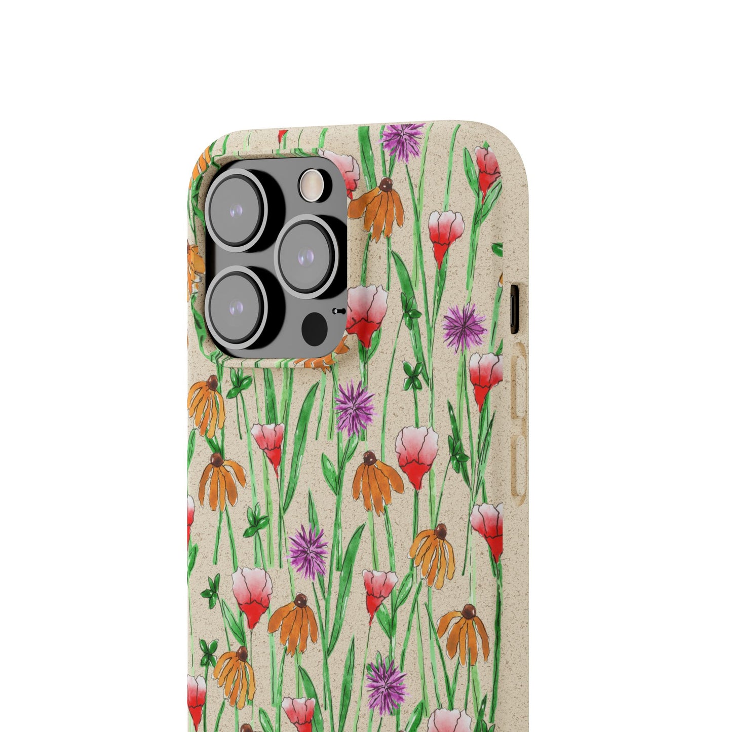 wildflower garden — biodegradable phone case