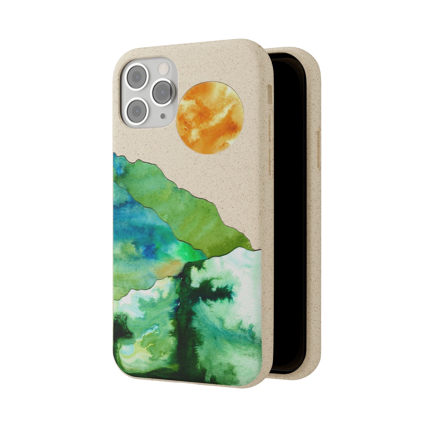 biodegradable & magsafe® phone case — mountain sunset