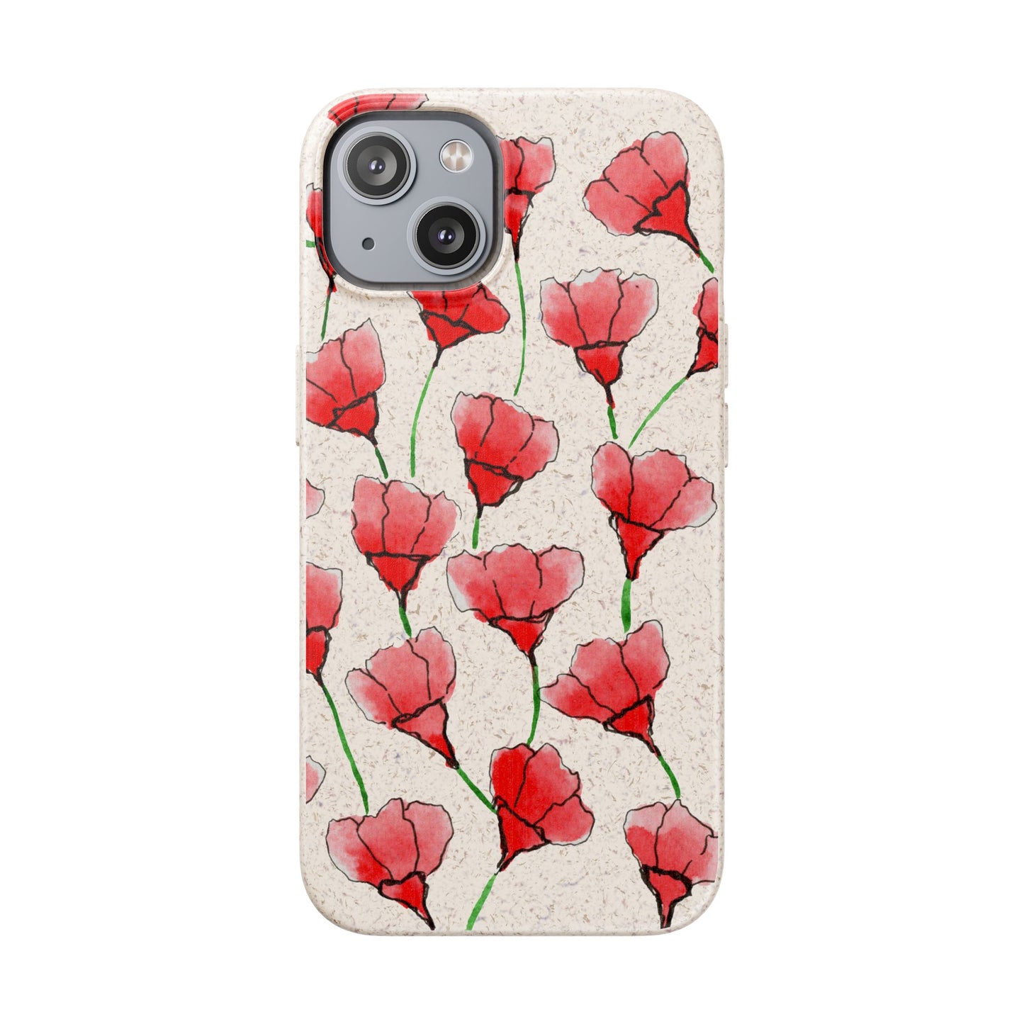 biodegradable & magsafe® phone case — poppy