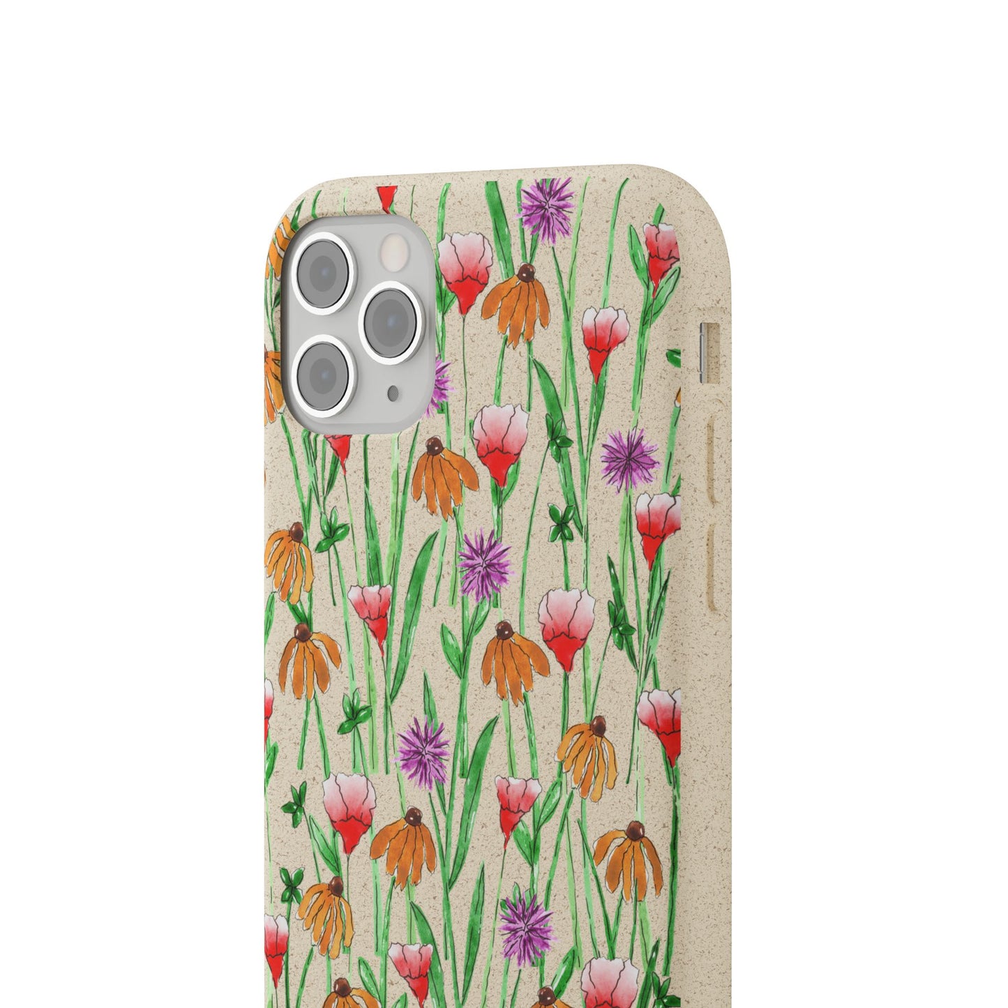 wildflower garden — biodegradable phone case