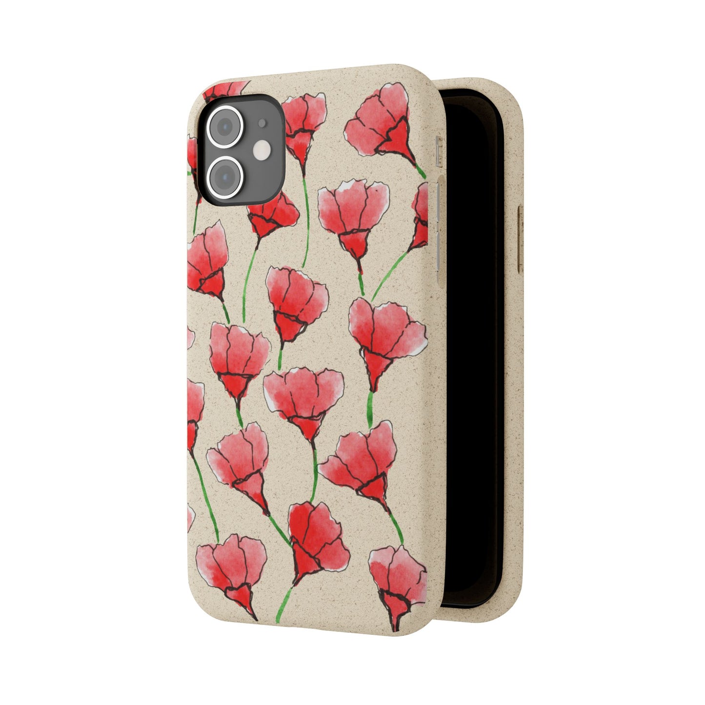 biodegradable & magsafe® phone case — poppy