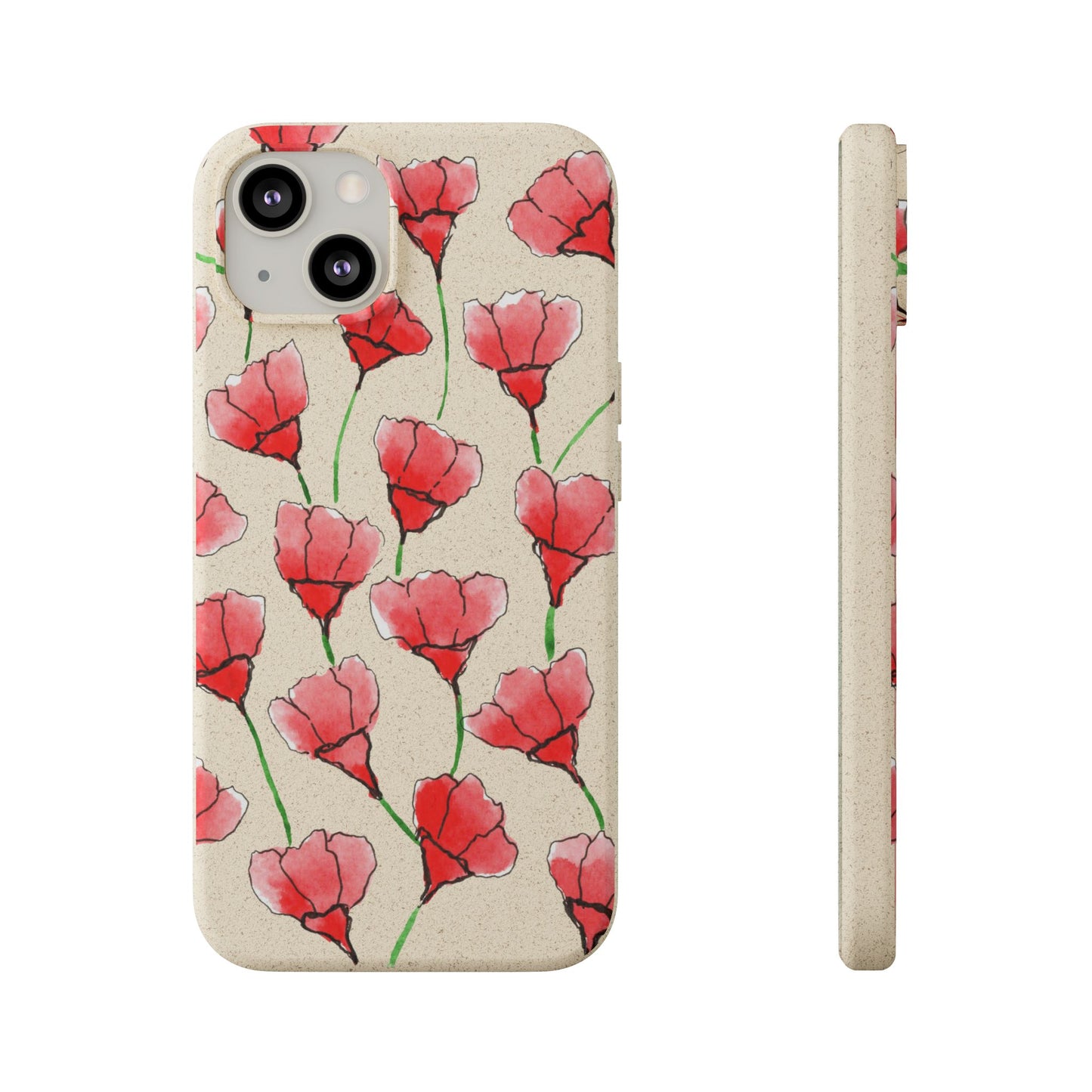 biodegradable & magsafe® phone case — poppy