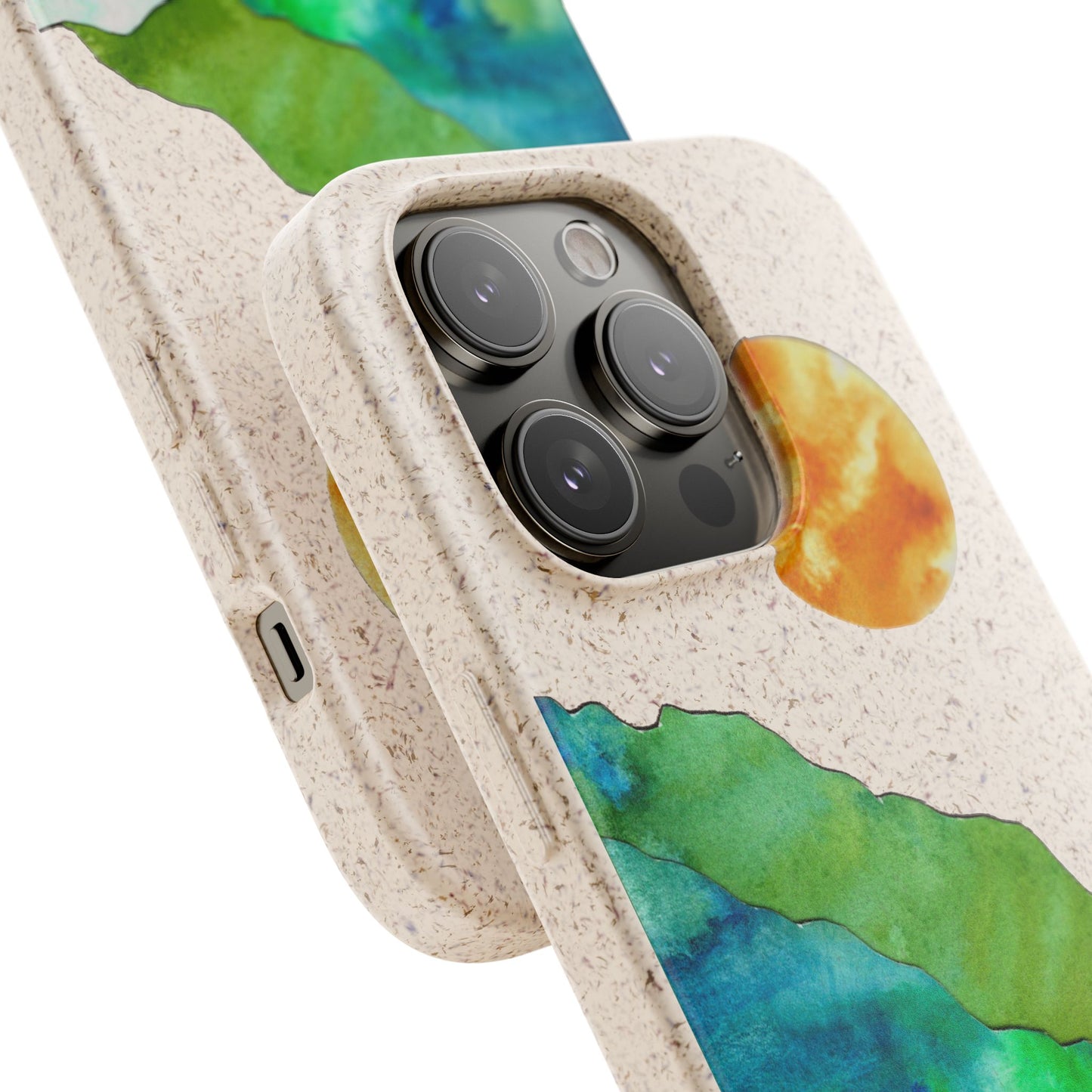 biodegradable & magsafe® phone case — mountain sunset